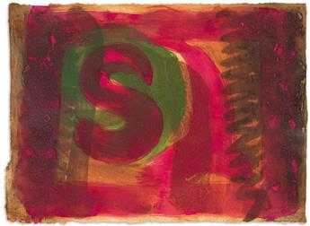 HOWARD HODGKIN (1932 - 2017) Red Listening Ear.                                                                                                  